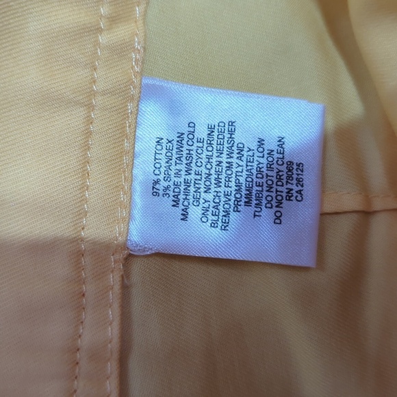 Ashworth Easy Essentials Golfing Cropped Trousers Ladies Yellow Luxe Old Money 6 - Picture 8 of 8